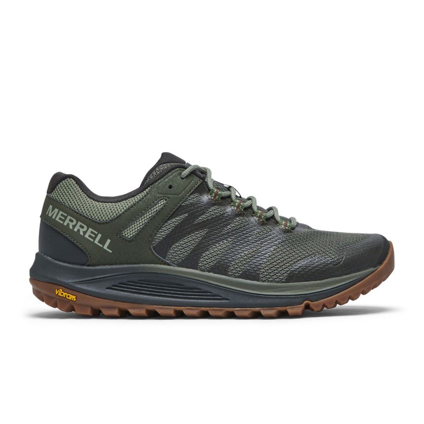 Chaussure Trail Merrell Nova 2 Vert Olive Homme | C.Q.IUUO